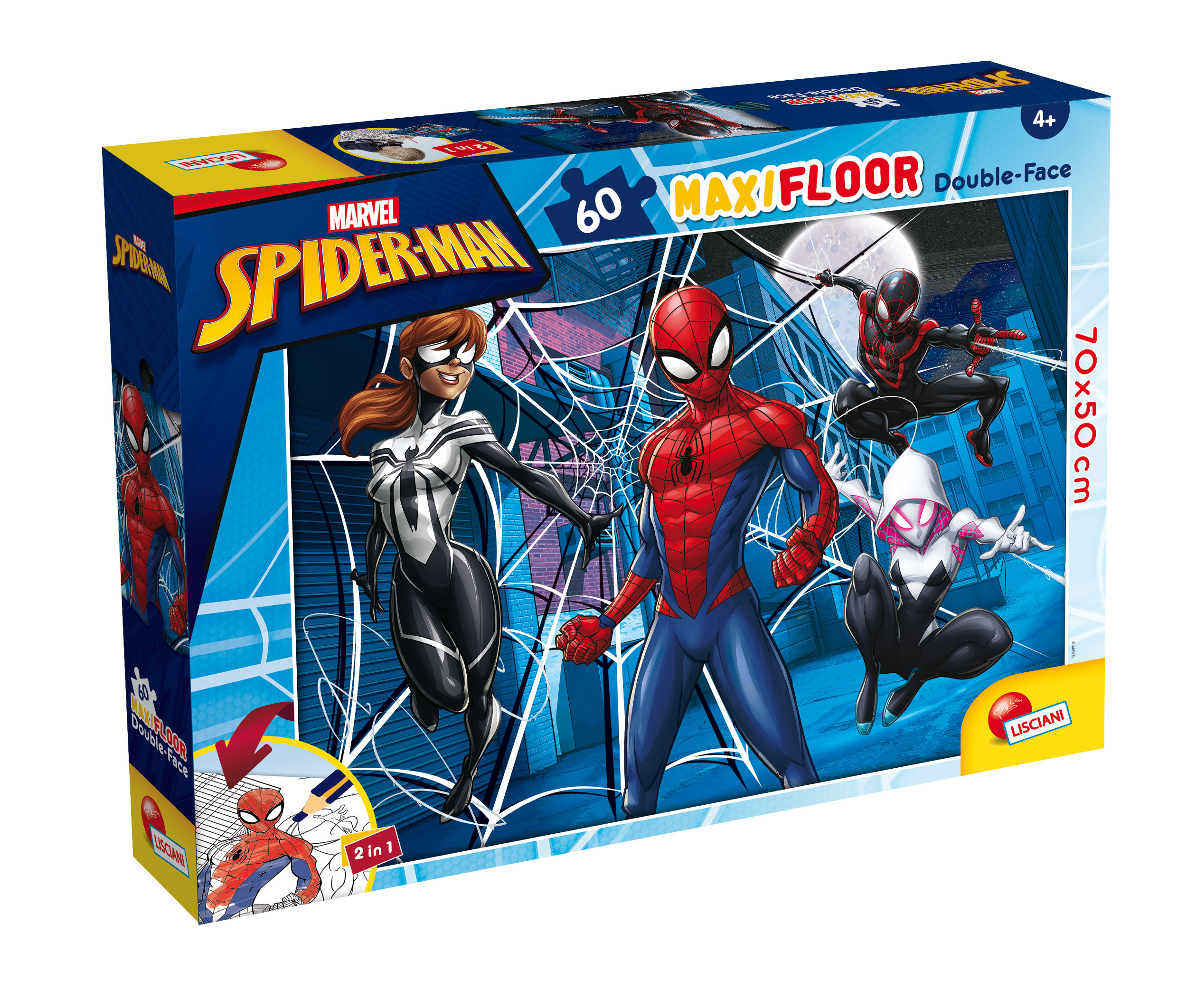 Foto 1 del gioco MARVEL PUZZLE DF MAXI FLOOR 60 SPIDER-MAN