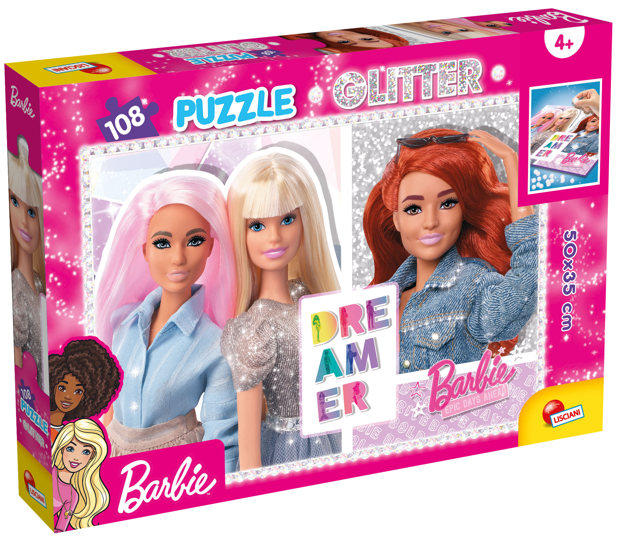 Photo 1 of the game BARBIE PUZZLE GLITTER PLUS 108- BEST FRIENDS FOREVER!