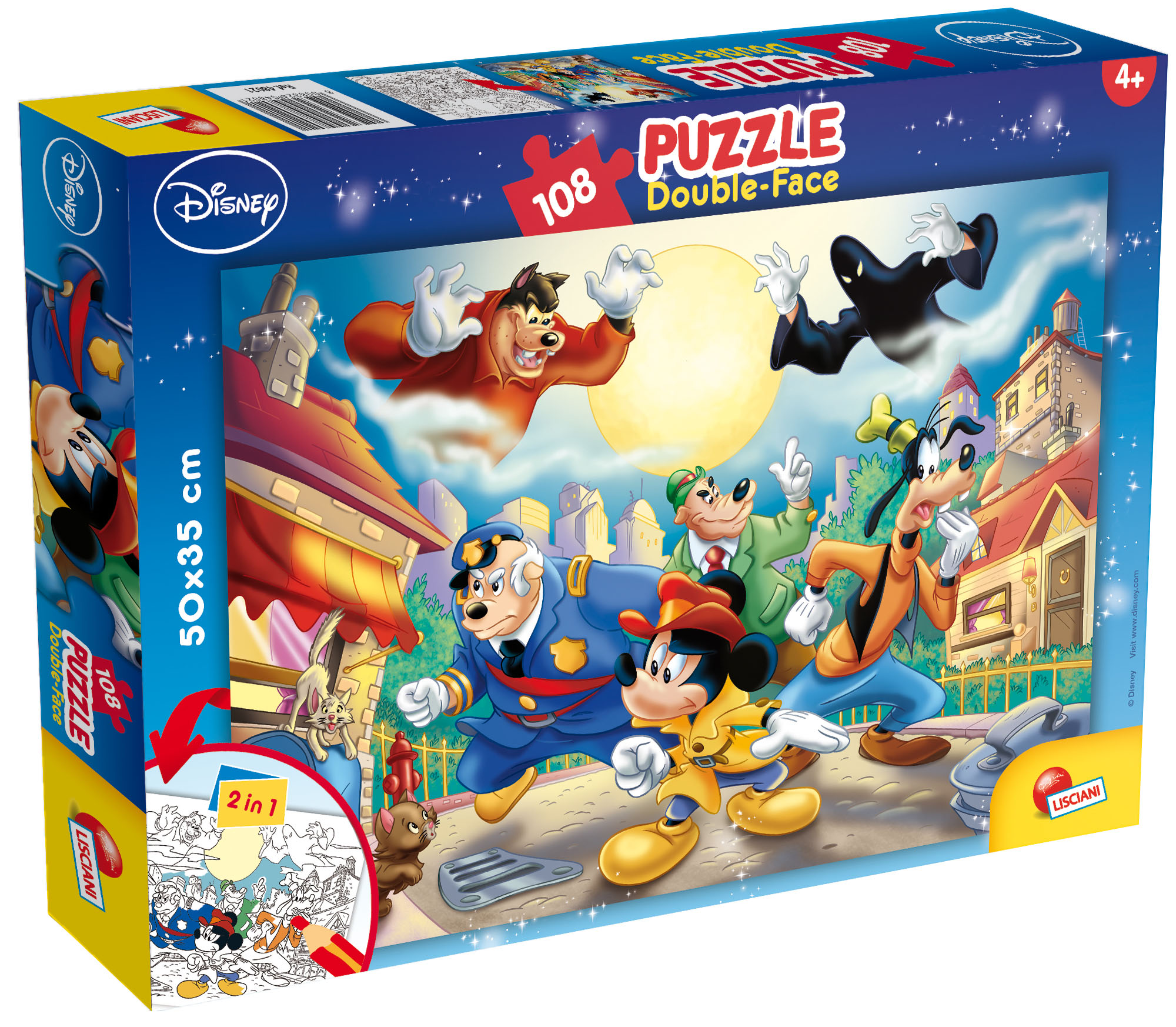 Photo 1 of the game DISNEY PUZZLE DF PLUS 108 MICKEY MOUSE - DETECTIVE