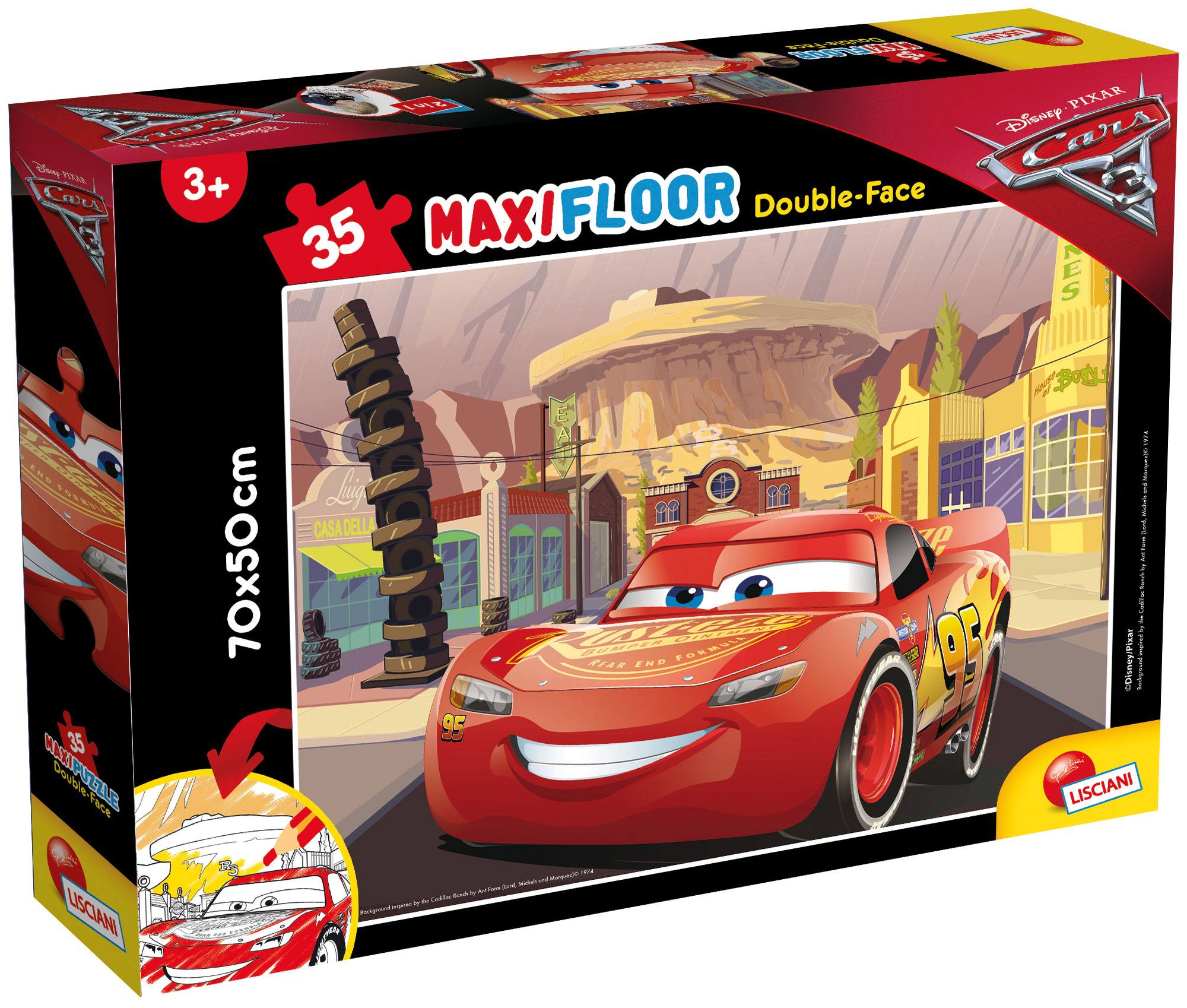 Foto 1 del gioco DISNEY PUZZLE DF MAXI FLOOR 35 CARS 3 - GO! GO! GO!