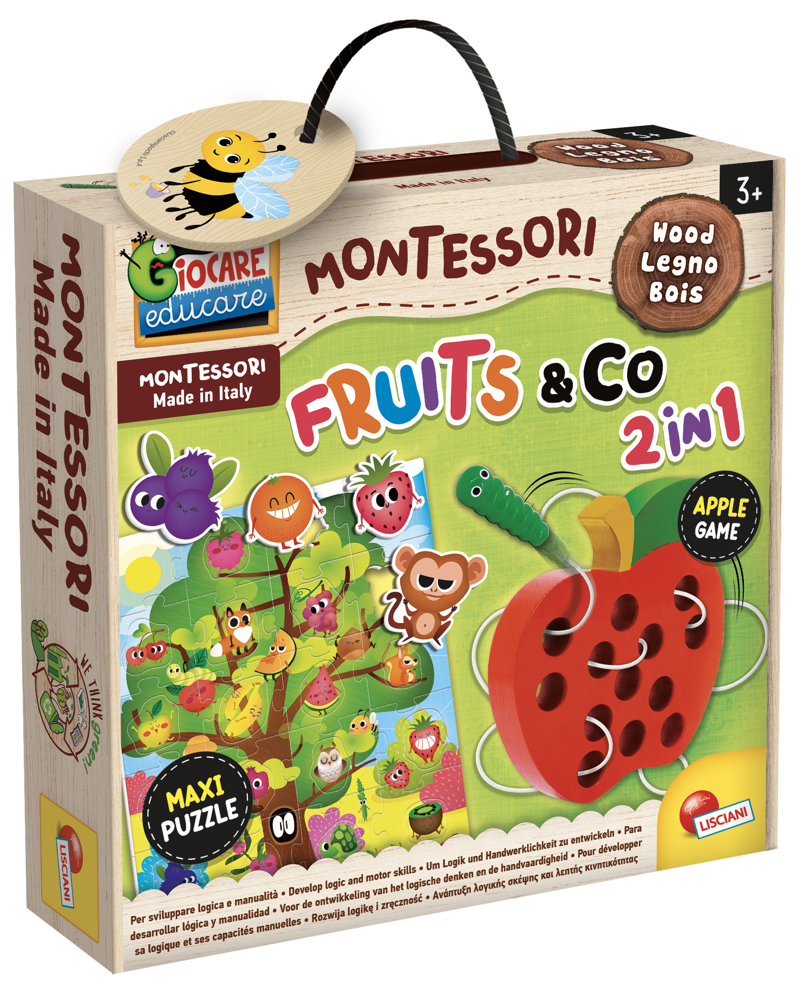 Foto 1 del gioco MONTESSORI BABY WOOD FRUITS&CO 2 IN 1