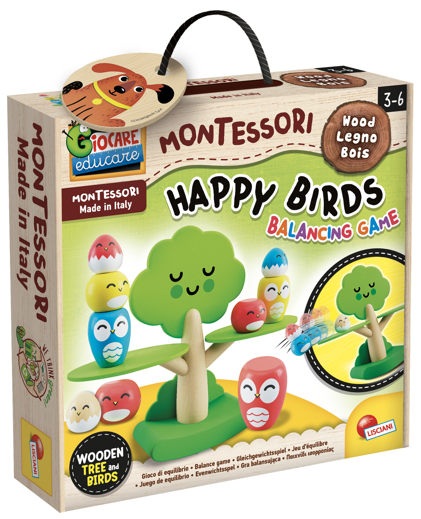 Foto 1 del gioco MONTESSORI BABY WOOD HAPPY BIRDS BALANCING GAME