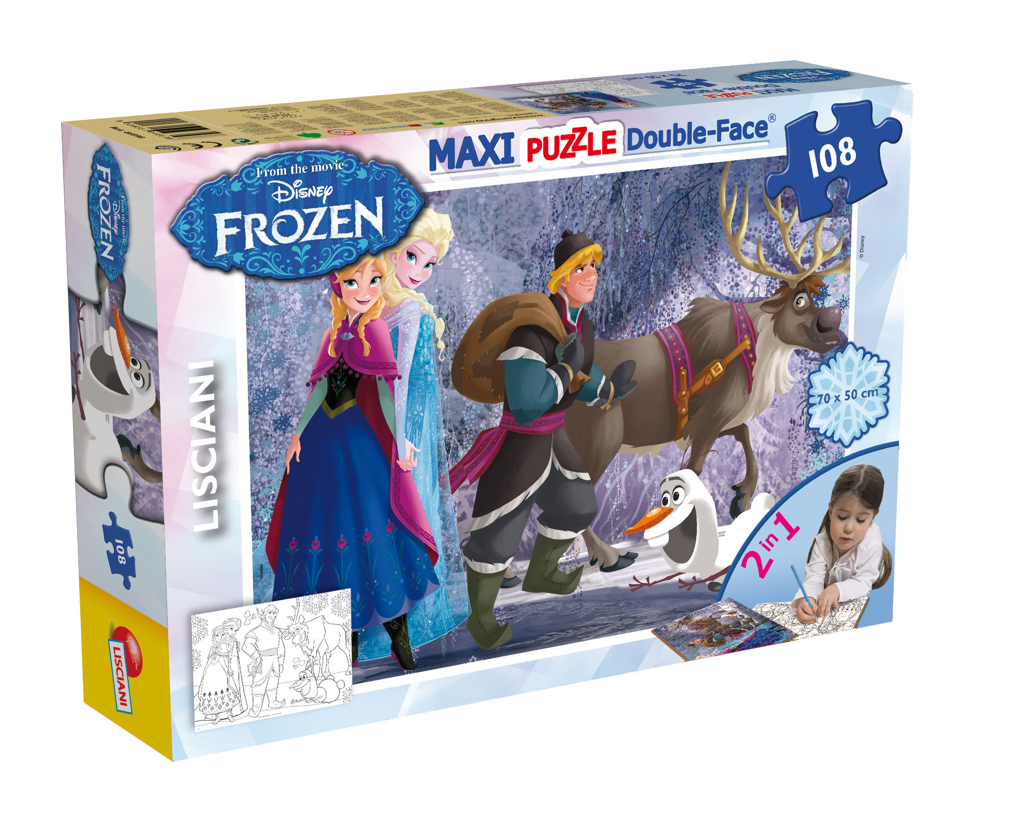 Photo 1 of the game DISNEY PUZZLE DF SUPERMAXI 108 FROZEN - ON THE WALK
