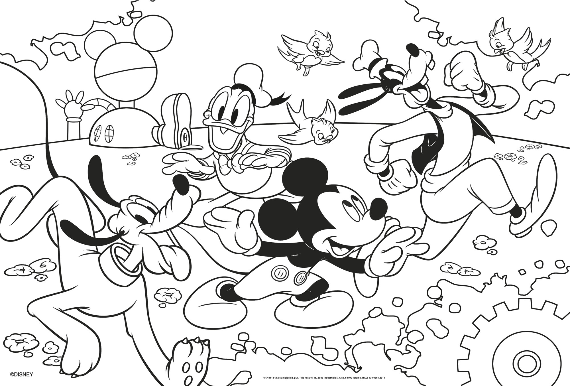 Photo 3 of the game DISNEY PUZZLE DF PLUS 250 MICKEY MOUSE - ON THE BEACH