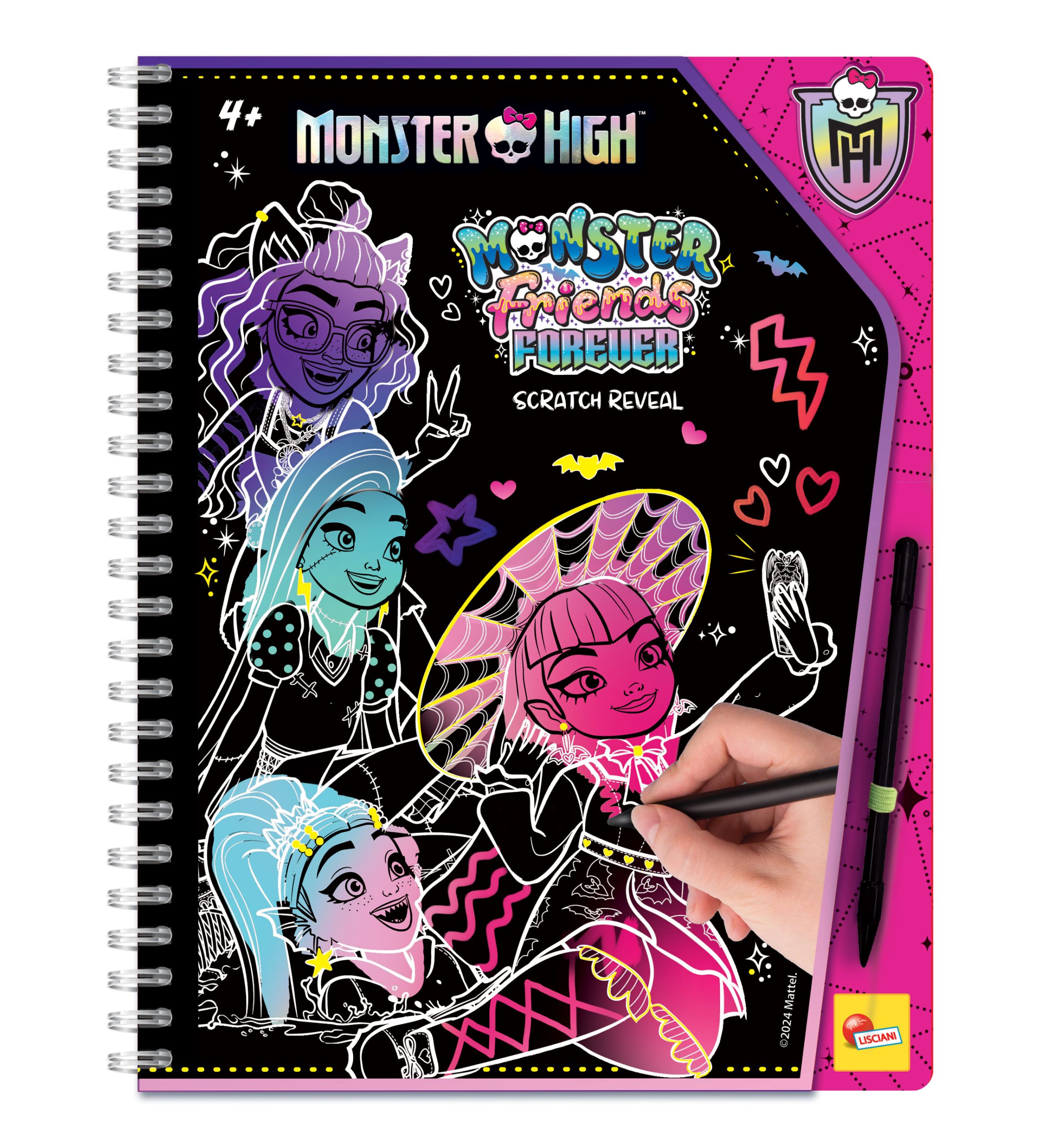 Photo 1 of the game MONSTER HIGH SKETCHBOOK MONSTER FRIENDS FOREVER SCRATCH REVEAL IN DISPLAY 12