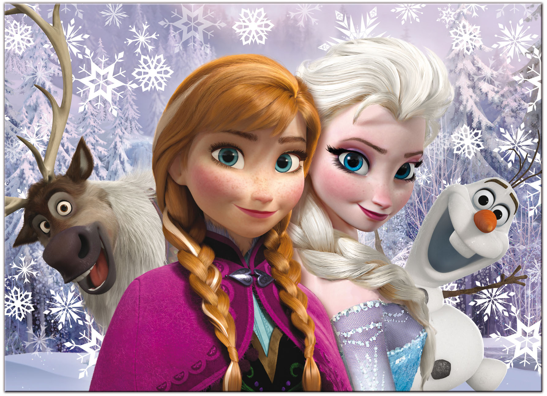 Photo 2 of the game DISNEY PUZZLE DF SUPERMAXI 60 FROZEN - SISTERS FOREVER
