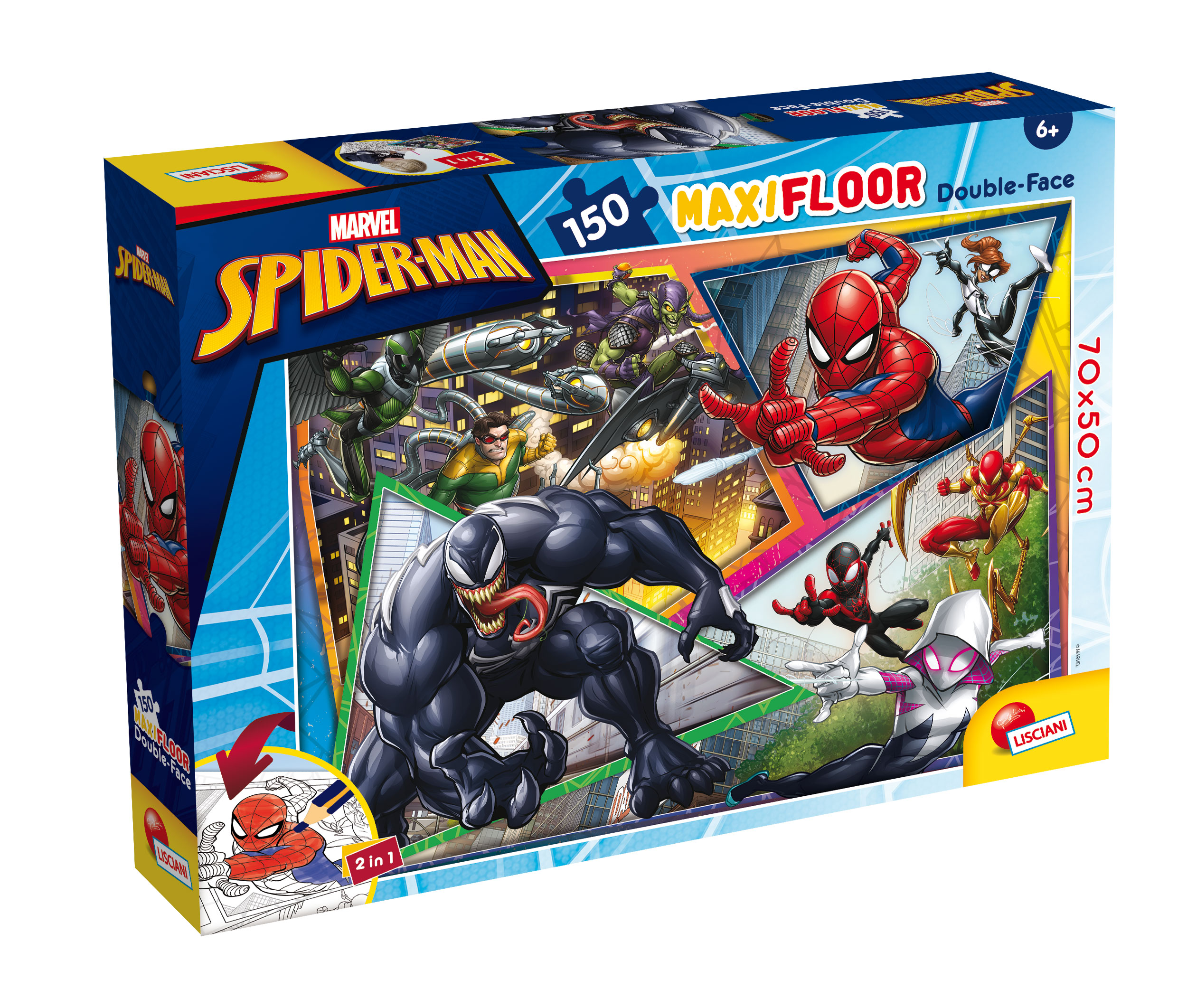 Photo 1 du jeu MARVEL PUZZLE DF MAXI FLOOR 150 SPIDER-MAN