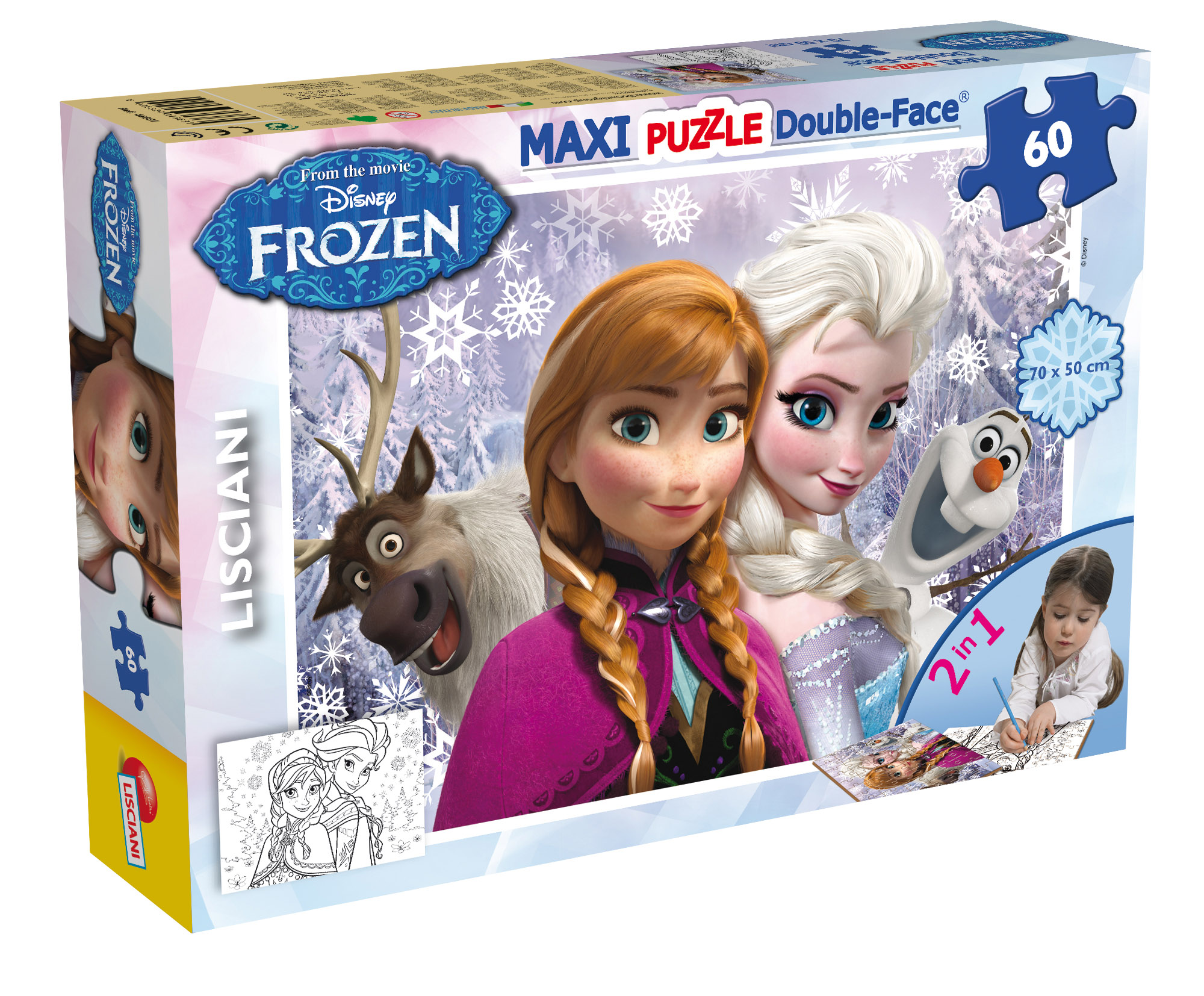 Photo 1 of the game DISNEY PUZZLE DF SUPERMAXI 60 FROZEN - SISTERS FOREVER