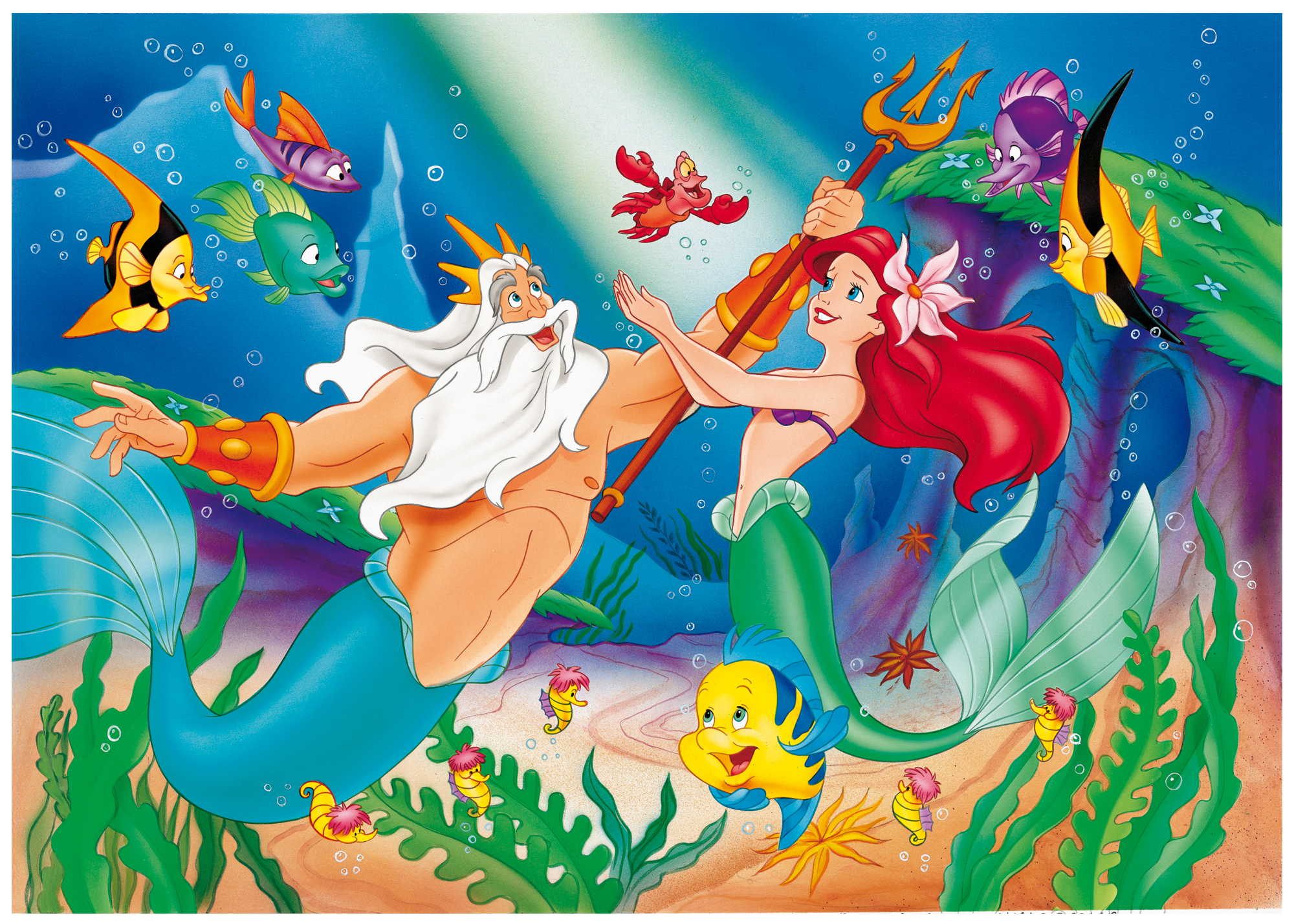 Photo 2 of the game DISNEY PUZZLE DF SUPERMAXI 108 THE LITTLE MERMAID