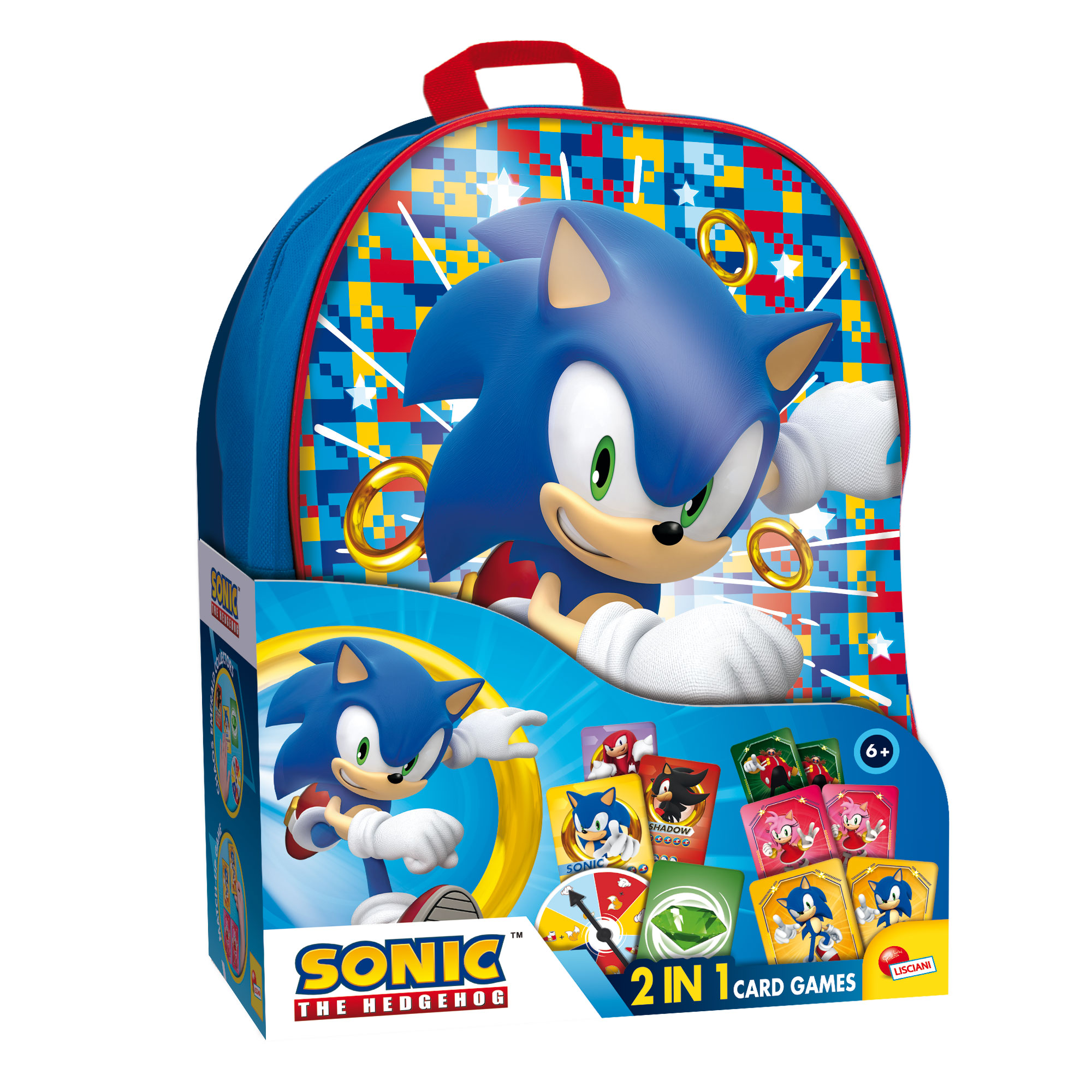 Foto 1 del gioco SONIC 2 IN 1 CARD GAMES IN A BACKPACK